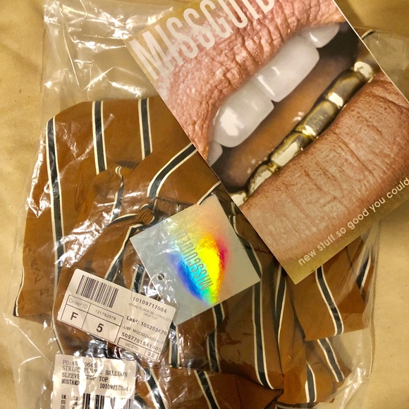 Mustard Tie Front Top - Picture 5 of 5